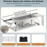 Silver Gray portable barbecue grill, outdoor grill, camping grill, lightweight grill, picnic grill, courtyard grill, Australian BBQ, even heat distribution grill
