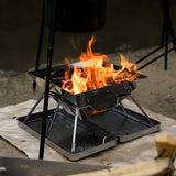 Silver Green portable camping grill, stainless steel grill, 304 stainless steel, charcoal grill, camping furniture, outdoor grill, camping cooking equipment, Australia camping gear
