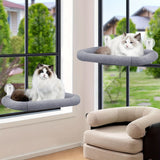 Gray cat bed, window cat bed, cat furniture, cat supplies, Australian cat bed, cat relaxation, bird watching cat bed, sunbathing cat bed