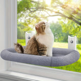 Gray cat bed, window cat bed, cat furniture, cat supplies, Australian cat bed, cat relaxation, bird watching cat bed, sunbathing cat bed