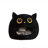 Black White cat bed, cat-shaped bed, cat furniture, cat hideaway, pet comfort, cat cave bed, cozy cat bed, cute cat bed, Australian pet products, cat用品, 猫床, 猫形床, 猫家具, and 猫躲藏