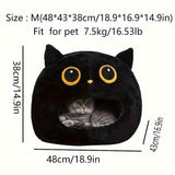 Black White cat bed, cat-shaped bed, cat furniture, cat hideaway, pet comfort, cat cave bed, cozy cat bed, cute cat bed, Australian pet products, cat用品, 猫床, 猫形床, 猫家具, and 猫躲藏