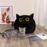 Black White cat bed, cat-shaped bed, cat furniture, cat hideaway, pet comfort, cat cave bed, cozy cat bed, cute cat bed, Australian pet products, cat用品, 猫床, 猫形床, 猫家具, and 猫躲藏