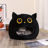 Black White cat bed, cat-shaped bed, cat furniture, cat hideaway, pet comfort, cat cave bed, cozy cat bed, cute cat bed, Australian pet products, cat用品, 猫床, 猫形床, 猫家具, and 猫躲藏