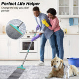 Blue Yellow pet hair remover broom, pet cleaning supplies, pet hair removal, Australian pet owners, carpet pet hair cleaner, floor pet hair cleaner, pet hair broom Australia, pet hair brush, lint remover broom
