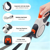 White retractable dog leash, strong dog leash, dog walking leash, small and medium dog leash, outdoor dog leash, Australia, durable dog leash, dog lead