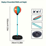 Black kids punching ball, boxing set for kids, martial arts toy for kids, adjustable punching ball, durable punching ball, children's fitness toy, active play equipment Australia