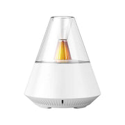 flame aroma diffuser, realistic flame diffuser, aromatherapy diffuser, essential oil diffuser, 7 color lights diffuser, ultra quiet diffuser, auto off diffuser, flame effect humidifier, Australian aromatherapy, relaxation diffuser - White - Size Contains