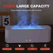aromatherapy essential oil diffuser, humidifier, 400ml, full-color LED lights, timer auto shut-off, bedroom, office, living room, Australian home, relaxation - White - Size D In Australia - Darrahopens