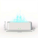 aromatherapy essential oil diffuser, humidifier, 400ml, full-color LED lights, timer auto shut-off, bedroom, office, living room, Australian home, relaxation - White - Size D