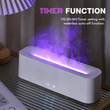 aromatherapy essential oil diffuser, humidifier, 400ml, full-color LED lights, timer auto shut-off, bedroom, office, living room, Australian home, relaxation - White - Size D