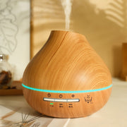 wood grain diffuser, aromatherapy diffuser, humidifier, ultrasonic diffuser, quiet diffuser, timer diffuser, essential oil diffuser, Australia, Australian homes, dry air relief, relaxation, stress relief, natural home decor - wooden - Size D