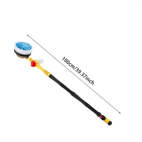 Yellow Black automatic rotating car wash brush, integrated flushing car brush, high-quality car cleaning tool, efficient car washing supplies, soft bristle car wash brush, Australia