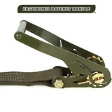 Green White cargo tie-down straps, heavy-duty straps, truck straps, trailer straps, car straps, ratchet straps, load securing, transportation safety, Australia cargo straps, UV-resistant tie-downs