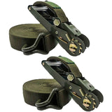 Green White cargo tie-down straps, heavy-duty straps, truck straps, trailer straps, car straps, ratchet straps, load securing, transportation safety, Australia cargo straps, UV-resistant tie-downs