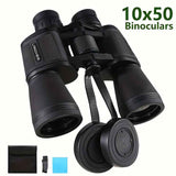 Yellow 10x50 Binoculars for Adults Outdoor Wildlife Bird Watching