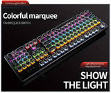 Black Magenta RGB mechanical keyboard, colourful keyboard, marquee light keyboard, gaming keyboard Australia, backlit mechanical keys, USB mechanical keyboard, tactile keyboard for work and play