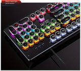 Black Magenta RGB mechanical keyboard, colourful keyboard, marquee light keyboard, gaming keyboard Australia, backlit mechanical keys, USB mechanical keyboard, tactile keyboard for work and play