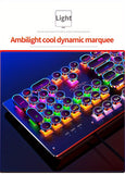 Black Magenta RGB mechanical keyboard, colourful keyboard, marquee light keyboard, gaming keyboard Australia, backlit mechanical keys, USB mechanical keyboard, tactile keyboard for work and play