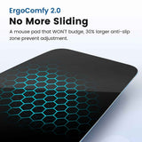 Blue Vaydeer Ergonomic Mouse Pad with Cushioned Wrist Rest and Smooth Tracking Surface