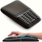 Blue Vaydeer Ergonomic Mouse Pad with Cushioned Wrist Rest and Smooth Tracking Surface