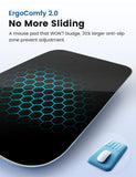 Gray Vaydeer Ergonomic Mouse Pad with Cushioned Wrist Rest and Smooth Tracking Surface