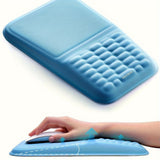 Gray Vaydeer Ergonomic Mouse Pad with Cushioned Wrist Rest and Smooth Tracking Surface