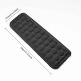 Black ergonomic wrist rest, keyboard wrist support, comfortable typing, wrist cushion, office ergonomics, Australian workspace, carpal tunnel prevention, plush wrist pad