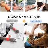 Black ergonomic wrist rest, keyboard wrist support, comfortable typing, wrist cushion, office ergonomics, Australian workspace, carpal tunnel prevention, plush wrist pad