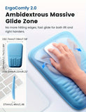 Black ergonomic mouse pad, Vaydeer, mouse accessories, computer accessories, wrist rest mouse pad, smooth tracking mouse pad, Australia office supplies, gaming mouse pad
