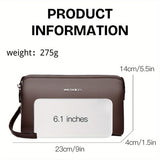 Men'S Leather Clutch Bag Men'S Accessories High-Quality Leather Stylish Clutch - Black - Size 23-4-14