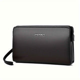 Men'S Leather Clutch Bag Men'S Accessories High-Quality Leather Stylish Clutch - Black - Size 23-4-14