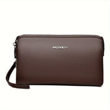 Men'S Leather Clutch Bag Men'S Accessories High-Quality Leather Stylish Clutch - Black - Size 23-4-14