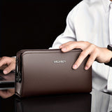 Men'S Leather Clutch Bag Men'S Accessories High-Quality Leather Stylish Clutch - Black - Size 23-4-14