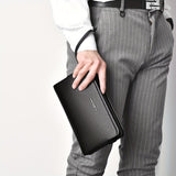 Men'S Leather Clutch Bag Men'S Accessories High-Quality Leather Stylish Clutch - Brown - Size 23-4-14