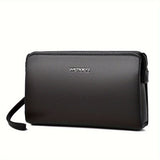 Men'S Leather Clutch Bag Men'S Accessories High-Quality Leather Stylish Clutch - Brown - Size 23-4-14