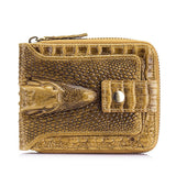 Men'S Wallet Genuine Leather Wallet Alligator-Embossed Wallet Horizontal Wallet - Black - Size m