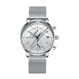 men's watch, ultra-thin watch, leather strap watch, luminous watch, waterproof watch, date calendar watch, curved glass watch, casual sports watch, OLIKA watch, men's fashion watch - Rose gold with a blue face - Size Man In Australia - Darrahopens