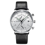 men's watch, ultra-thin watch, leather strap watch, luminous watch, waterproof watch, date calendar watch, curved glass watch, casual sports watch, OLIKA watch, men's fashion watch - Rose gold with a white face - Size Man In Australia - Darrahopens