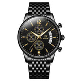 Men'S Watch Business Watch Sports Watch Multifunctional Watch Quartz Watch - Black - Size Man