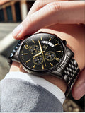 Men'S Watch Business Watch Sports Watch Multifunctional Watch Quartz Watch - Black - Size Man