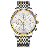 Men'S Watch Business Watch Sports Watch Multifunctional Watch Quartz Watch - Gold - Size Man