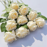 Artificial Silk Roses 25-Piece Bouquet Wedding Decorations Family Gathering - Rose - Size L In Australia - Darrahopens