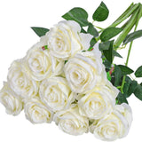 Artificial Silk Roses 25-Piece Bouquet Wedding Decorations Family Gathering - Rose - Size L