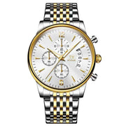 Men'S Watch Business Watch Sports Watch Multifunctional Watch Quartz Watch - Silver - Size Man In Australia - Darrahopens