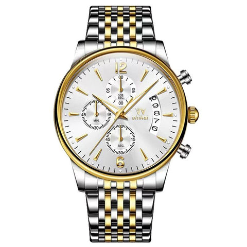 Men'S Watch Business Watch Sports Watch Multifunctional Watch Quartz Watch - Silver - Size Man