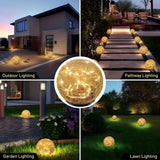 Outdoor Globe Led Garden Lights Pathway Lighting Garden Illumination Lawn - Multi-color - Size 2