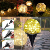 Outdoor Globe Led Garden Lights Pathway Lighting Garden Illumination Lawn - Multi-color - Size 2