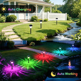 Solar Garden Lights In-Ground Lights Multi-Colour Outdoor Lights Solar Pathway - Black - Size m In Australia - Darrahopens
