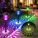 Solar Garden Lights In-Ground Lights Multi-Colour Outdoor Lights Solar Pathway - Black - Size m In Australia - Darrahopens